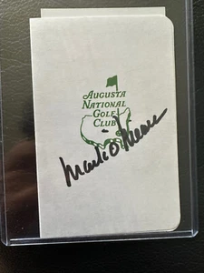 Mark O’Meara  Signed JSA Autographed Masters Augusta National Scorecard #6 - Picture 1 of 3