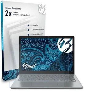 Bruni 2x Protective Film for Lenovo ThinkPad L13 Yoga Gen 3 Screen Protector - Picture 1 of 8