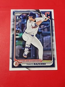 2024 Bowman Draft Paper Base BD-1 Travis Bazzana Cleveland Guardians - Picture 1 of 2