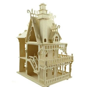 DIY Wooden Victorian Doll House Handcraft Miniature Project Kit Kids Gift Castle - Photo 1/5