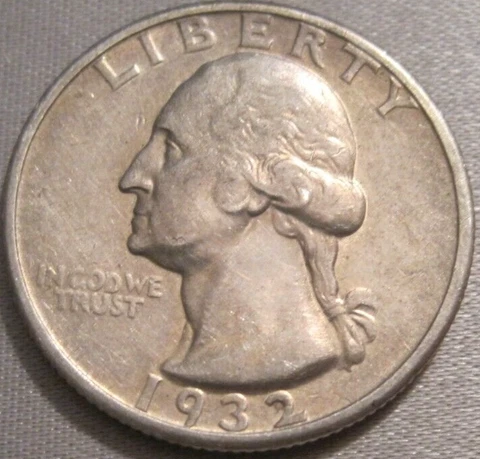 SELLING AS SHOWN - 1932 S WASHINGTON QUARTER *** 90% SILVER *** 456 Cover