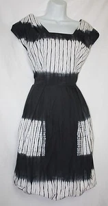 NWOT Calypso St Barth by Christine Celle Gray & White Tie Dyed Bubble Dress 4 - Picture 1 of 4