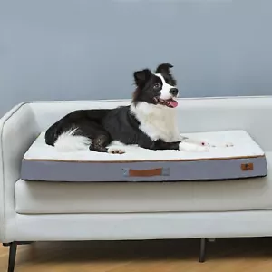 Flat Orthopedic Dog Bed-Memory Foam Dog Bed for Extra Large Dogs XL - Picture 1 of 7