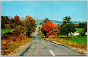 Vtg Flint Michigan MI Street View Country Road 1950s Postcard - Picture 1 of 2