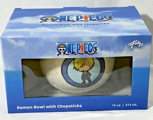 One Piece Sanji Toei Ramen Bowl With Chopsticks - Picture 1 of 7