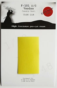 F-101 A/C Voodoo Canopy Mask for 1/48 Kitty Hawk - DEAD Design #48028 - Picture 1 of 4