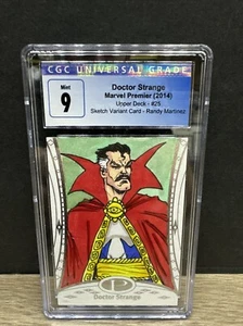2014 Doctor Strange Marvel Premier Artist Sketch Card 1/1 CGC 9 Upper Deck #25 - Picture 1 of 5