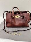 Mulberry Bayswater Double Zipped Tote Bag - Oxblood Natural Grain Leather