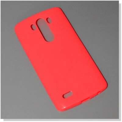 Custodia Silicone Back Case Fluo Cover Gel Glitter Ultra Sottile Lg G3 D855 Red - Immagine 1 di 4