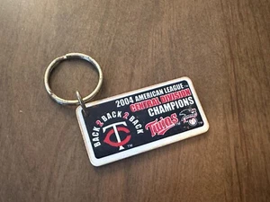 MLB Minnesota Twins Keychain 3” Baseball Team Logo Charm Red Blue Key Ring (B) - Picture 1 of 5