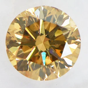 Round Shape Diamond Natural Fancy Brown Loose 1.50 Carat SI2 IGI Certificate - Picture 1 of 6