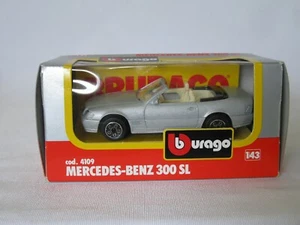BBURAGO 4109 MERCEDES BENZ 300 SL 1989 – SILVER 1/43 – USED - Picture 1 of 4