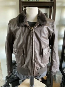 USN VIETNAM FLYER'S INTERMEDIATE TYPE G-1 BOMBER FLIEGERJACKE 46 XL SCHÖN! 🌎 - Bild 1 von 12