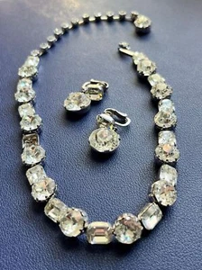 Rare FENICHEL crystal bead necklace/earring set (as is) - Bild 1 von 9