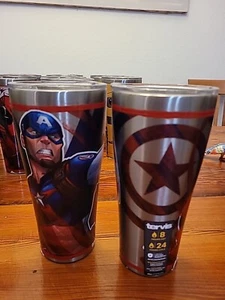 NEU Marvel Captain America Tervis 30 Unzen großer Edelstahlbecher mit Deckel  - Bild 1 von 4