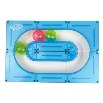 Nerf Modular Turbo Cat Track Toy Wtih 3 Balls Customize Shape Add Sets Gift Fast - Image 1 of 4