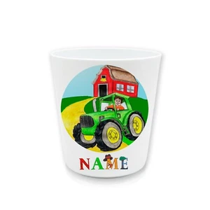 Traktor Becher mit Name | Kunststoffbecher BPA-frei | Trinkbecher - Bild 1 von 8