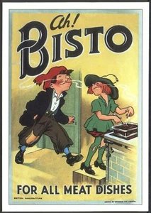Modern Postcard: Ah! BISTO - For All Meat Dishes. Repro Advert (Opie 01WY1) - Picture 1 of 1