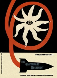 PÓSTER DE PELÍCULA DE TERROR MARTILLO RARO EXPERIMENTO QUATERMASS REIMPRESIÓN A3/A2 - Imagen 1 de 1