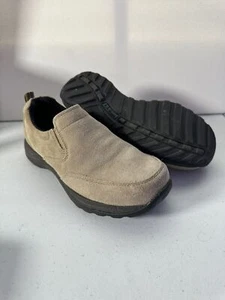 Zapatos para caminar LL Bean para mujer 8 de gamuza tostada mediana sin cordones modelo 05330 - Imagen 1 de 6