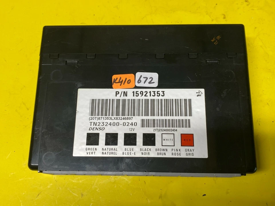 Chevrolet Impala 2006-2011 módulo de control de carrocería BCM OEM 15921353 Foto 1 de 4