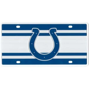 Indianapolis Colts Full Color Super Stripe Inlay License Plate - Picture 1 of 1
