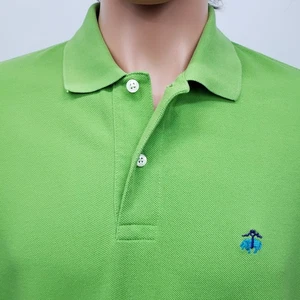 BROOKS BROTHERS Golden Fleece Performance Polo Men M Original fit Green Mesh - Picture 1 of 12