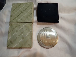 Vintage Kigu Puder Kompakt Schminkkoffer - Goldfarben in Box - Bild 1 von 11