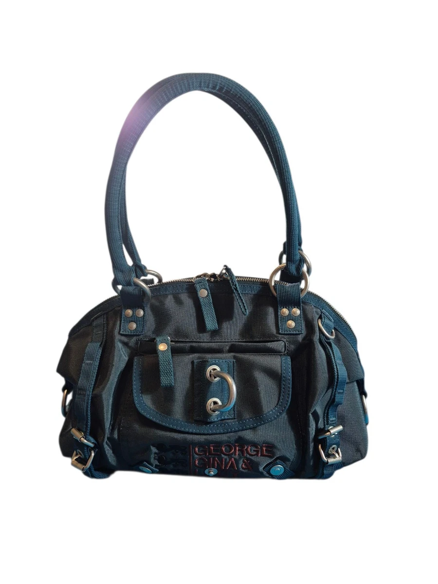 E GINA&LUCY ハンドバッグ ペイズリー 総柄 GEORGE GINA&LUCY ハンドバッグ ペイズリー 総柄