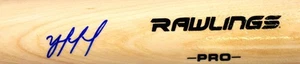 Yordan Alvarez Autographed Blonde Rawlings Pro Baseball Bat - JSA *Blue - Picture 1 of 2