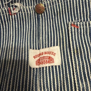 Babero de carpintero Round House Hickory Stri 44x29 Country Farmer Railroad de colección - Imagen 1 de 24