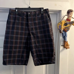 Volcom Stone Shorts Men’s 32 Corpo Class Bermuda Plaid Striped Vtg Y2K NICE - Picture 1 of 11