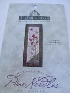 McKenna Ryan At Home In The Woods Quilt Block 9 Nature's Paintbrush 14.5 x 30.5" - Picture 1 of 7