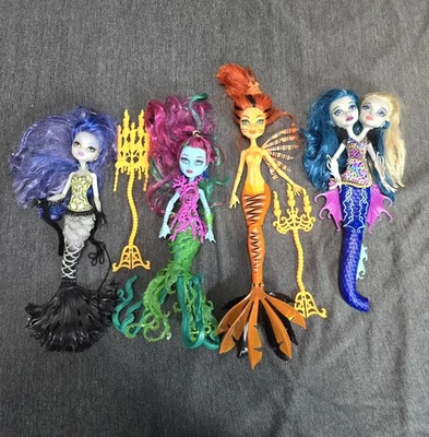  Monster High Great Scarrier Reef Lote De 4 Algunos Completos Algunos No Mattel Foto 1 de 4