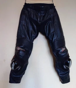 RST Blade Leather Motorcycle Trousers Size UK 30 Short Leg Full Armour Included - Picture 1 of 13