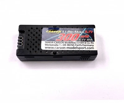 CARSON 3,7V/300mAh Lipo Akku Single Blade 320 - Bild 1 von 3