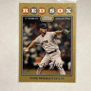 2008 Topps Gold Border /2008 Tim Wakefield #295 - Picture 1 of 2