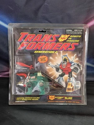 Slag Green Dinobot Autobot G2 Transformers 1992 Hasbro Figure NEW MISB SEALED - Image 1 of 4