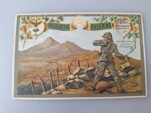 RARA CARTOLINA  250° REGG. FANTERIA BRIGATA  PALLANZA  69° DIVISIONE      WW1 - Picture 1 of 2