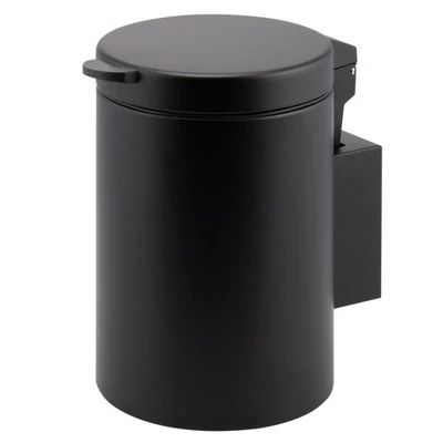 B-Ware bremermann Wand-Kosmetikeimer 3 l, Badmülleimer 2-Wege-Montage, schwarz - Bild 1 von 4