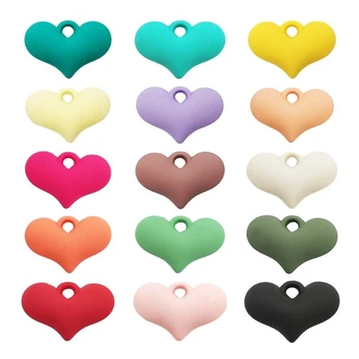 Candy-Colored Sweet Heart Pendant for DIY Keychain Necklace Jewelry Making - image 1 of 4