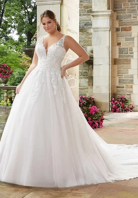 Vestido de novia Julietta By Mori Lee Sigourney 20W ¡¡NUEVO CON ETIQUETAS!! SKU77364 Foto 1 de 4