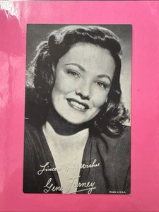 1940’s Gene Tierney Vintage Black & White postcard 5.5 x 3.5 EX - Picture 1 of 6