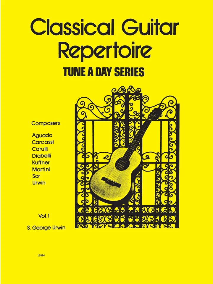 Classical Guitar Repertoire for Beginner Easy Sheet Music Hal Leonard Book - Image 1 of 1
