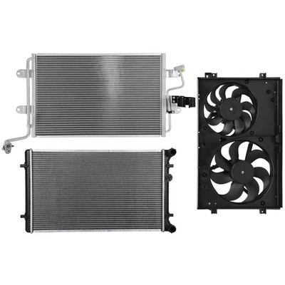 Radiator A/C Condenser Cooling Fan For 00-02 Audi TT 2000-2006 Audi TT Quattro - Image 1 of 4