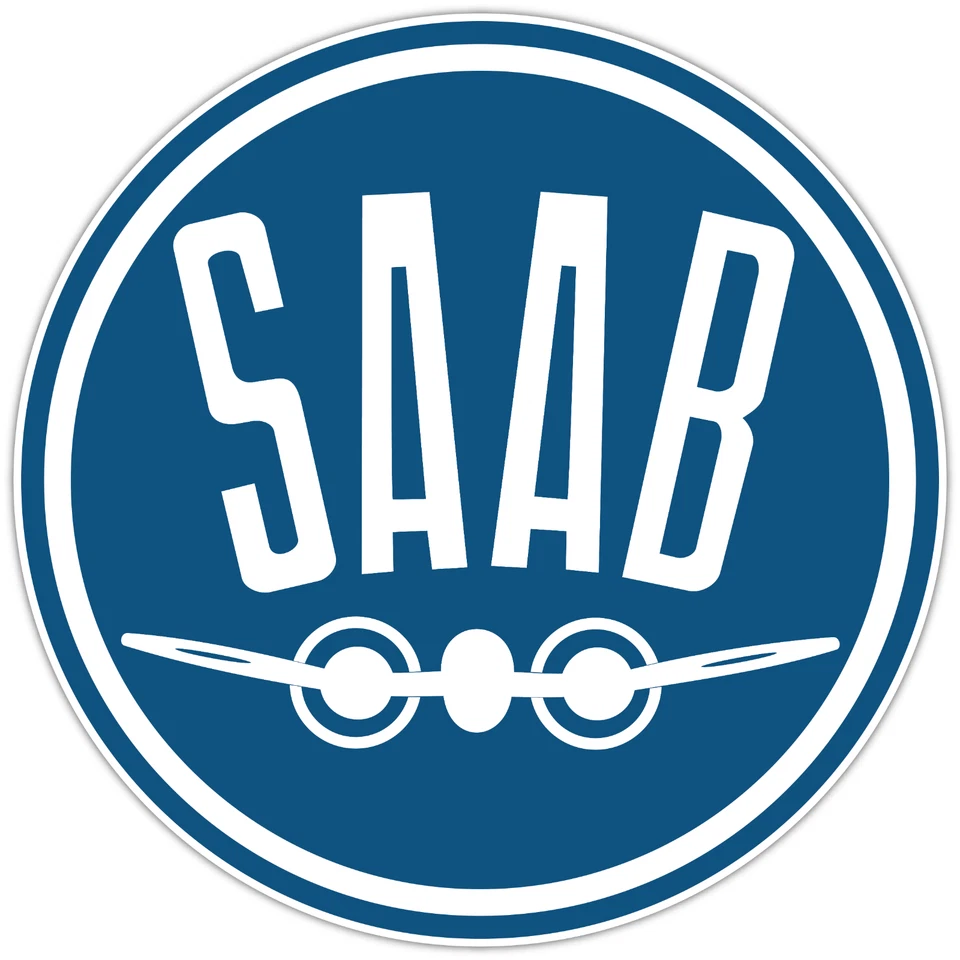 Calcomanía adhesiva de vinilo para automóvil deportivo Saab parachoques camión pared hombre cueva azul Foto 1 de 1