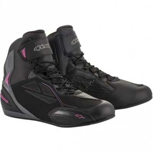 Alpinestars Men's Motorcycle Boots - Faster 3 Drystar, WP (Black, Gray, Fuchsia) - Picture 1 of 1