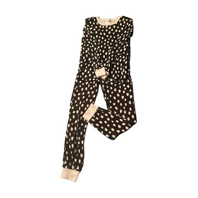 Modern Baby Pottery Barn Pajamas Black And White Size 8 - Image 1 of 4