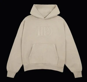 Brand New Taylor Swift Tortured Poets Department Beige Hoodie MEDIUM Pre-Sale - Picture 1 of 5