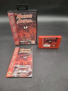 Spider-Man and Venom: Maximum Carnage (Sega Genesis, 1994) cartuccia rossa, CIB. - Foto 1 di 12